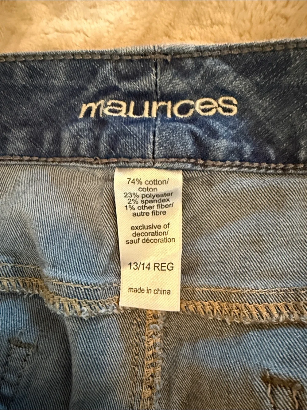 Maurices Women's Straight Leg Jeans in Medium Blue
